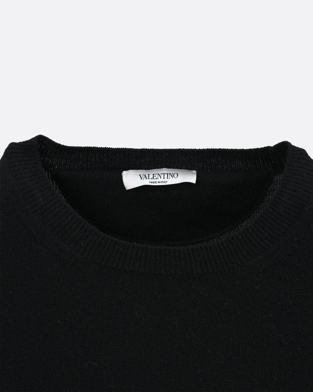 SWEATER LOGO BLACK SIZE M