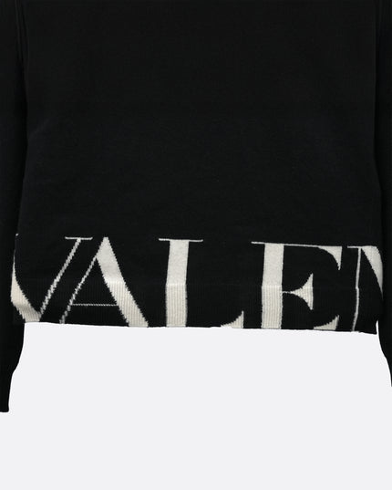 SWEATER LOGO BLACK SIZE M