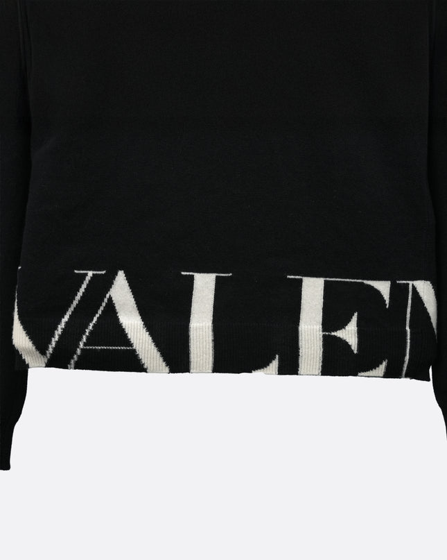 SWEATER LOGO BLACK SIZE M