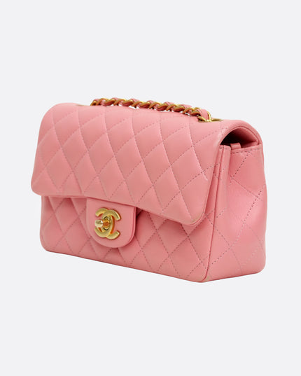 CLASSIC FLAP BAG PINK LAMBSKIN