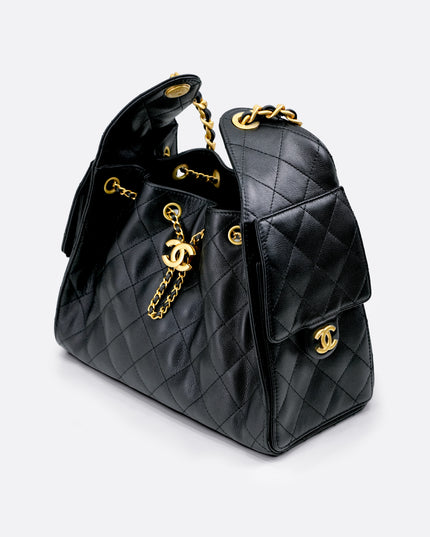 25 SMALL BLACK CAVIAR GOLDHARDWARE