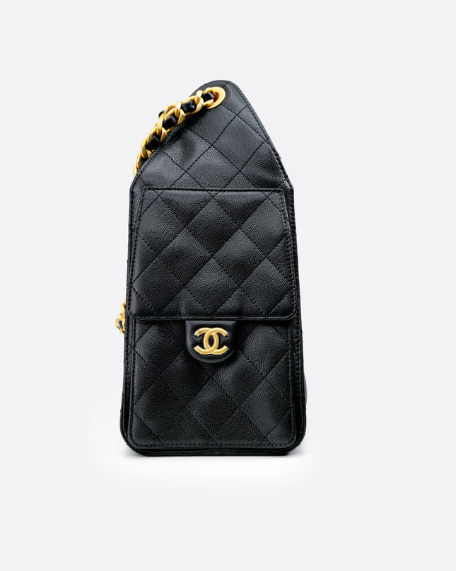 25 SMALL BLACK CAVIAR GOLDHARDWARE