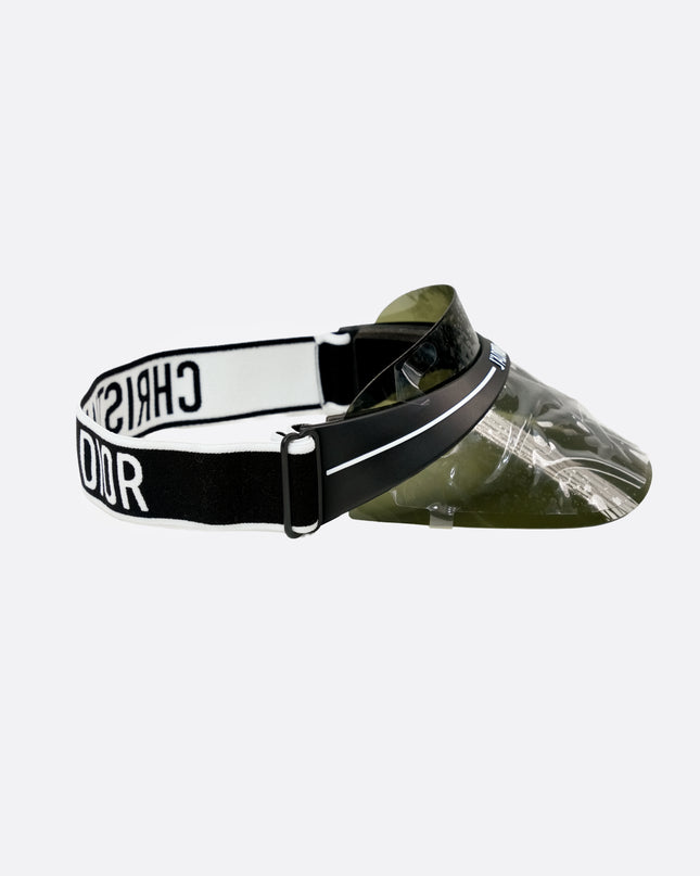 DIORCLUB1 J'ADIOR VISOR KHAKI TRANSPARENT SHIELD