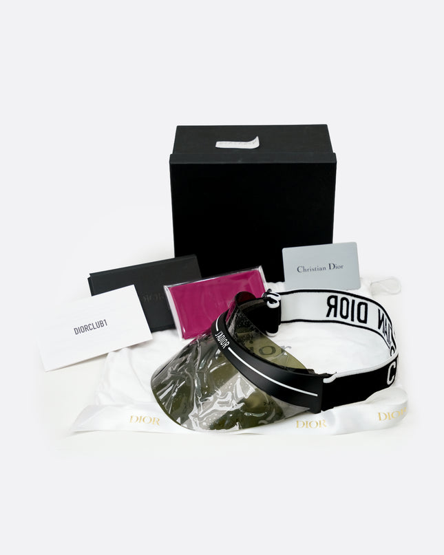DIORCLUB1 J'ADIOR VISOR KHAKI TRANSPARENT SHIELD