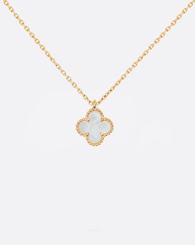 SWEET ALHAMBRA YELLOWGOLD MOTHER OF PEARL NECKLACE (2025)