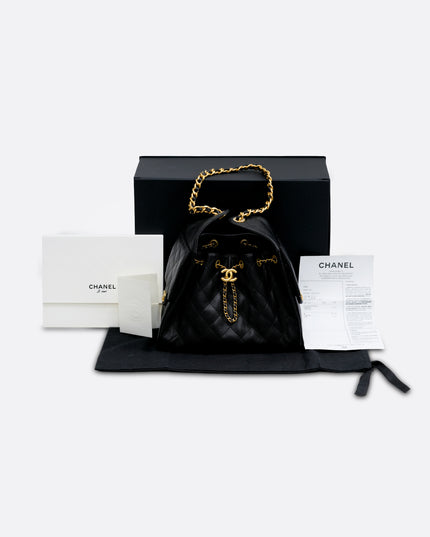 25 SMALL BLACK CAVIAR GOLDHARDWARE