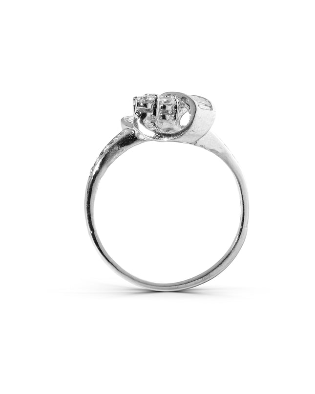 DIAMOND RING PT900 0.7CT SIZE 14.5