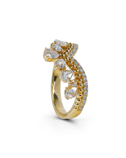 DIAMOND RING 18K YELLOW GOLD 0.70CT SIZE 12