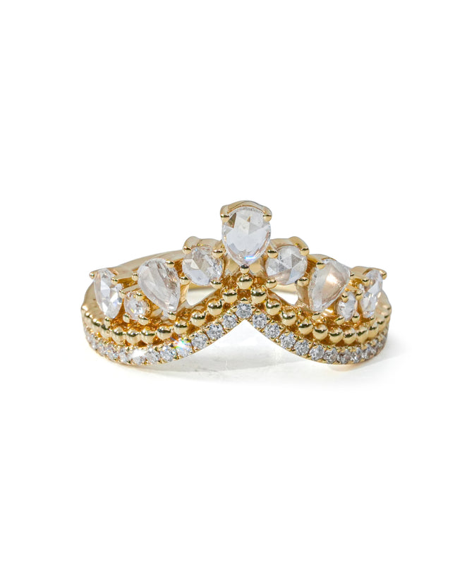 DIAMOND RING 18K YELLOW GOLD 0.70CT SIZE 12