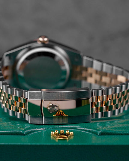 Harga Rolex 36 Twotone Rosegold Rhodium Roman Indonesia