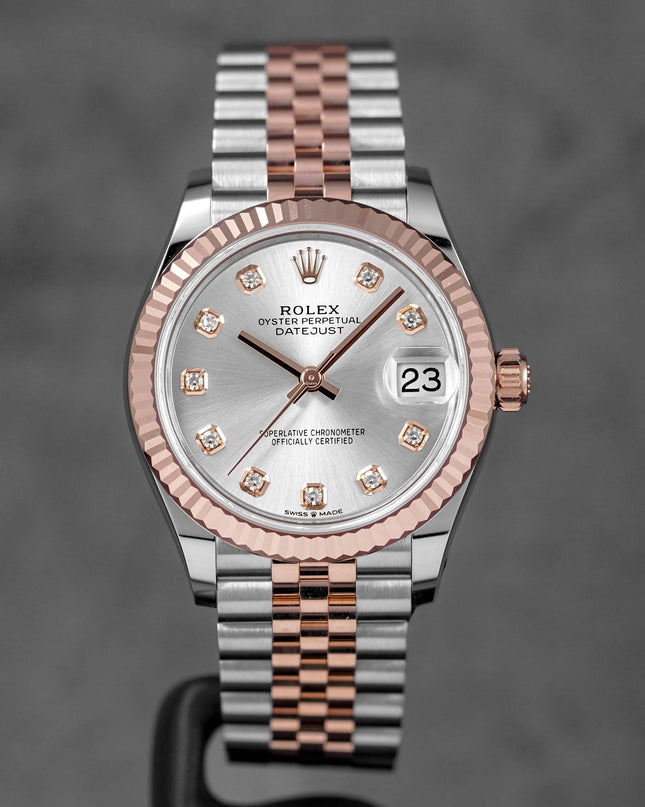 Harga Rolex Datejust 31 Rosegold Silver Diamond Indonesia