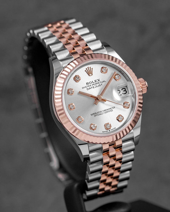 Harga Rolex Datejust 31 Rosegold Silver Diamond Indonesia