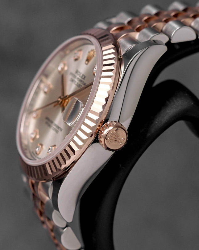 Harga Rolex Datejust 31 Rosegold Silver Diamond Indonesia