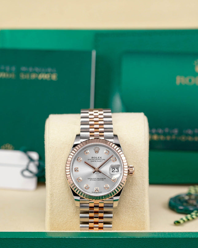 Harga Rolex Datejust 31 Rosegold Silver Diamond Indonesia