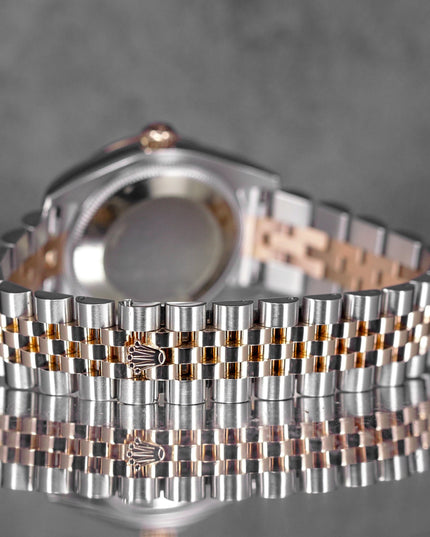 Harga Rolex Datejust 31 Twotone Rosegold Choco Roman Indonesia