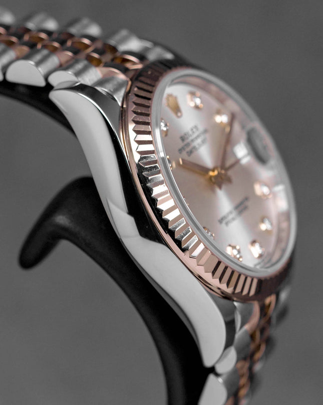 Harga Rolex Datejust 31 Twotone Rosegold Silver Diamond Indonesia