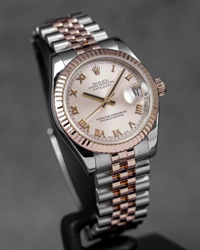 Harga Rolex Datejust 31 Twotone Salmon Roman Indonesia