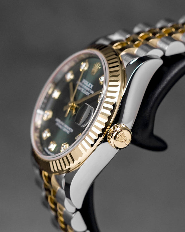 Harga Rolex Datejust 31mm Twotone Olive Green donesia Terbaru