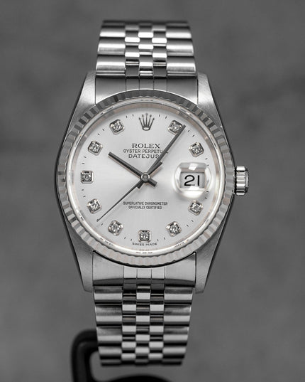 Harga Rolex Datejust 36 16234 Silver Diamond Indonesia