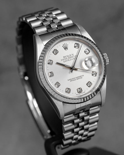 Harga Rolex Datejust 36 16234 Silver Diamond Indonesia