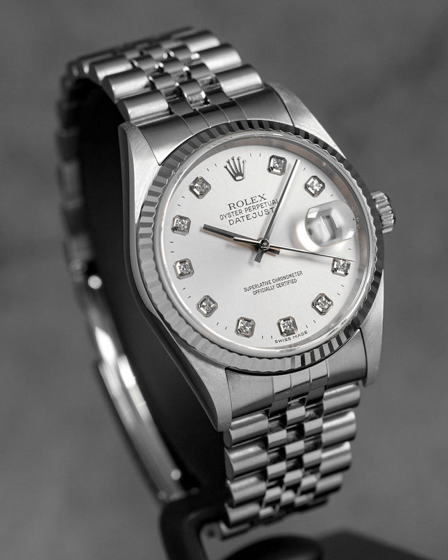 Harga Rolex Datejust 36 16234 Silver Diamond Indonesia