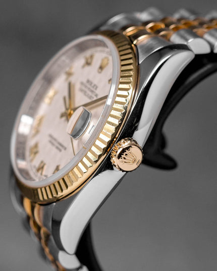 Harga Rolex Datejust 36mm Ivory Pyramid Roman