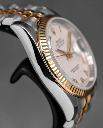 Harga Rolex Datejust 36mm Ivory Pyramid Roman