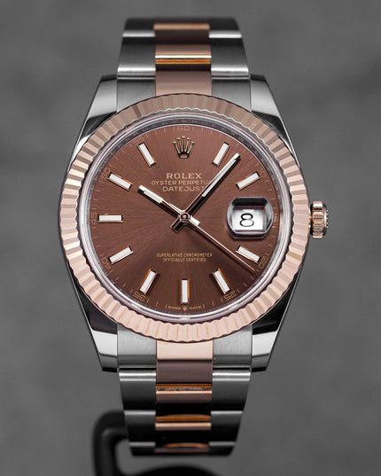 Harga Rolex Datejust 41 Twotone Rosegold Choco Indonesia