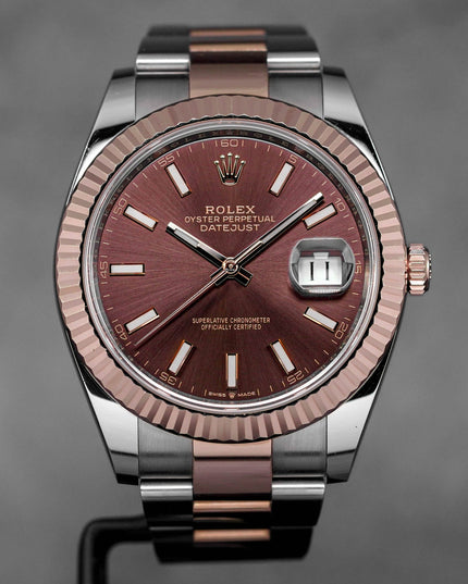 Harga Rolex Datejust 41 Twotone Rosegold Choco Indonesia