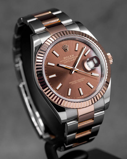 Harga Rolex Datejust 41 Twotone Rosegold Choco Indonesia