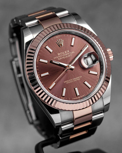 Harga Rolex Datejust 41 Twotone Rosegold Choco Indonesia