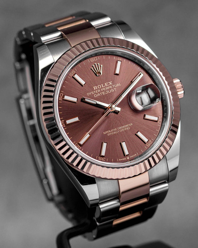 Harga Rolex Datejust 41 Twotone Rosegold Choco Indonesia