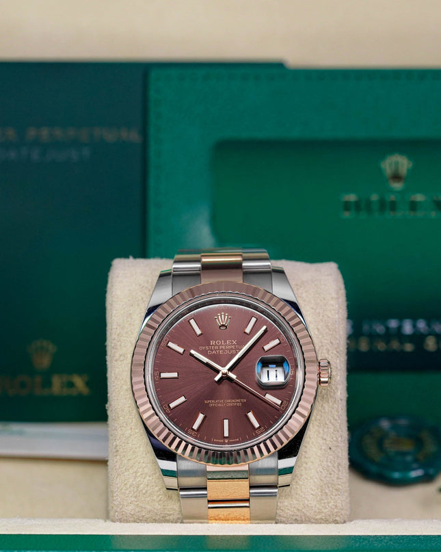 Harga Rolex Datejust 41 Twotone Rosegold Choco Indonesia
