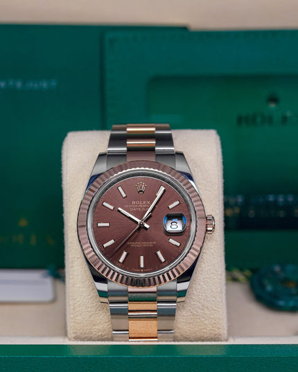 Harga Rolex Datejust 41 Twotone Rosegold Choco Indonesia