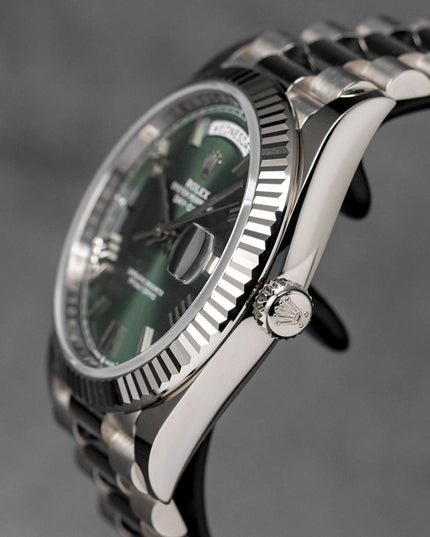 Harga Rolex Daydate 40 Whitegold Olive Green Indonesia