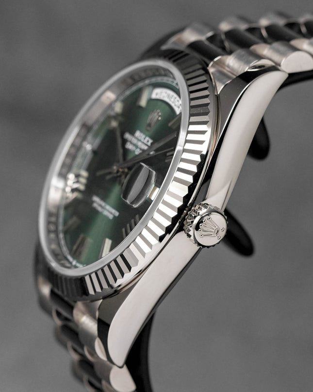Harga Rolex Daydate 40 Whitegold Olive Green Indonesia