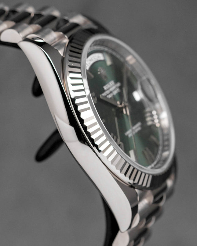 Harga Rolex Daydate 40 Whitegold Olive Green Indonesia