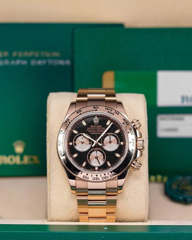 Harga Rolex Daytona Rosegold Black Indonesia