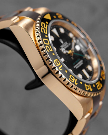 Harga Rolex GMT Master II Yellowgold Black