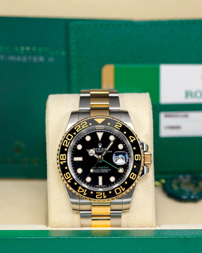 Harga Rolex GMT Master II Yellowgold Black Indonesia