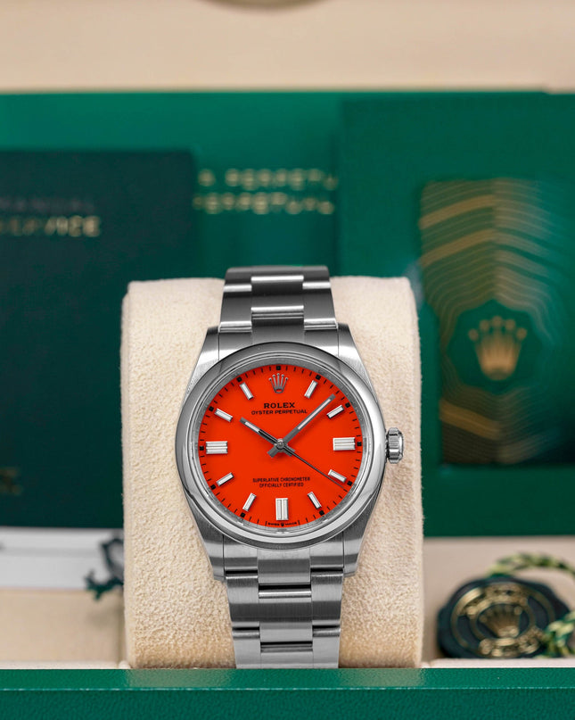 Harga Rolex Oyster Perpetual Red Coral Indonesia