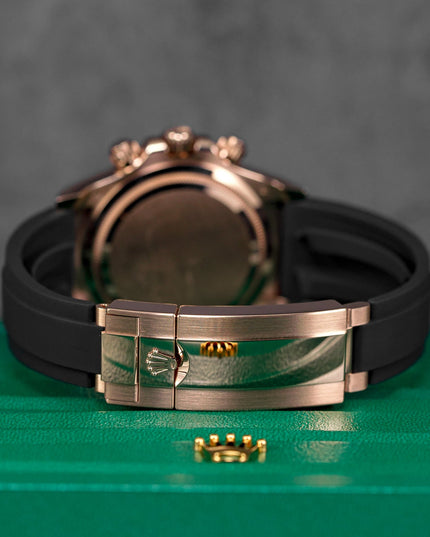 Harga Rolex daytona oysterflex rosegold black indonesia