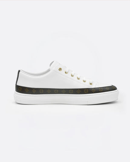 STELLAR SNEAKERS WHITE WITH MONOGRAM DETAIL - SIZE 41