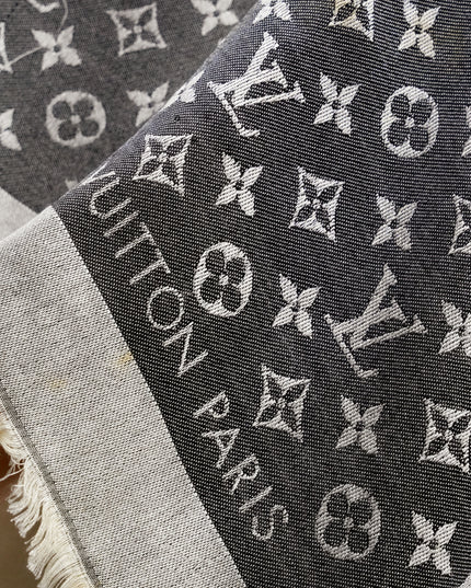 MONOGRAM DENIM SHAWL