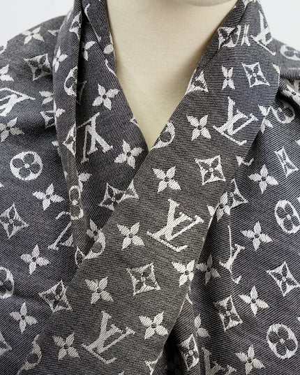 MONOGRAM DENIM SHAWL