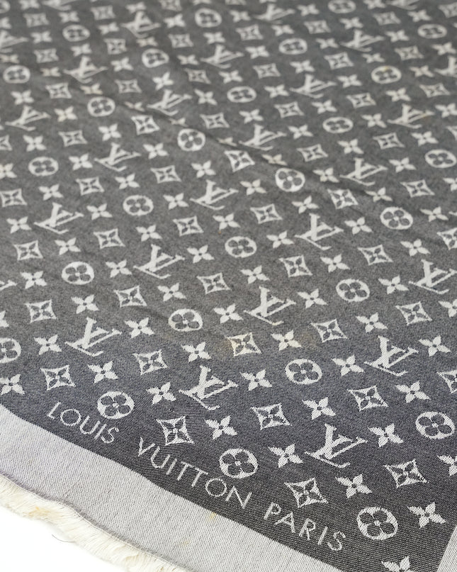 MONOGRAM DENIM SHAWL