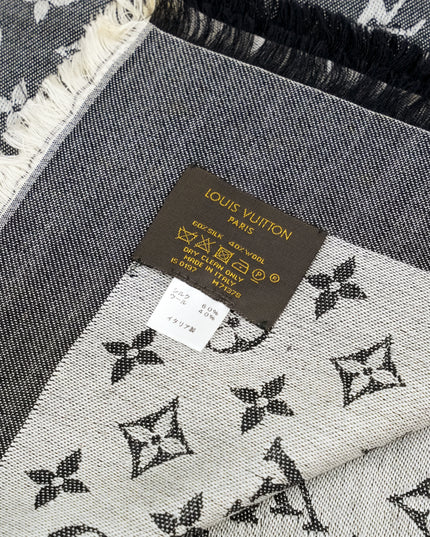 MONOGRAM DENIM SHAWL
