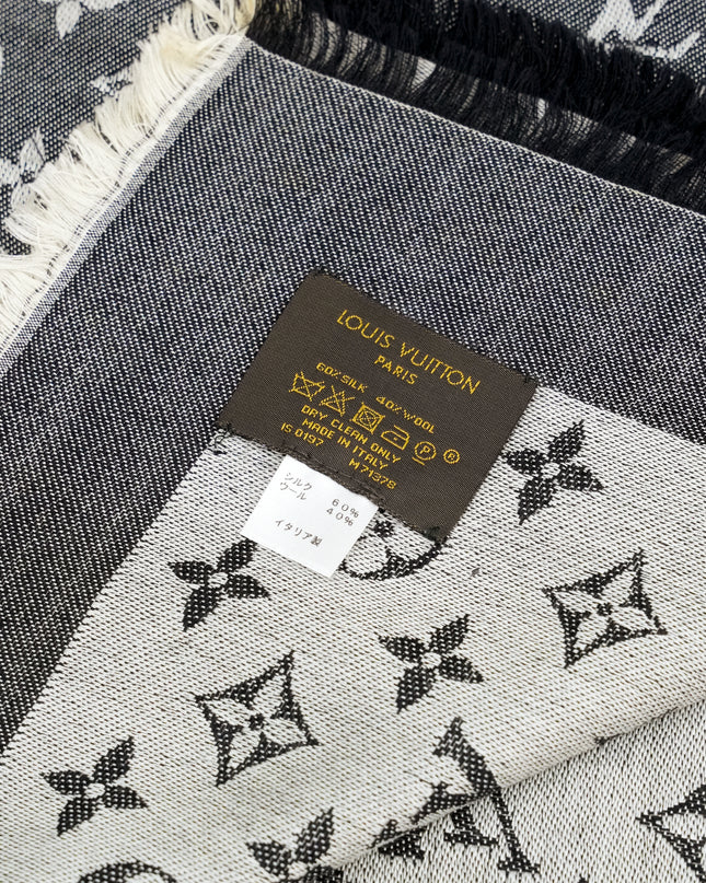MONOGRAM DENIM SHAWL