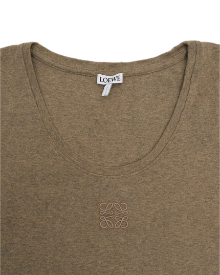 LOGO TANK TOP BROWN SIZE M
