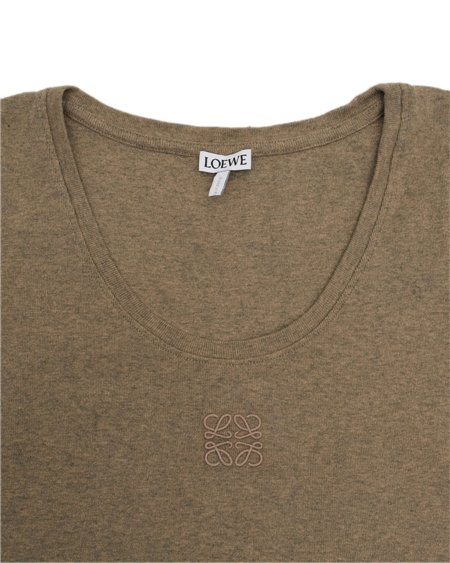 LOGO TANK TOP BROWN SIZE M